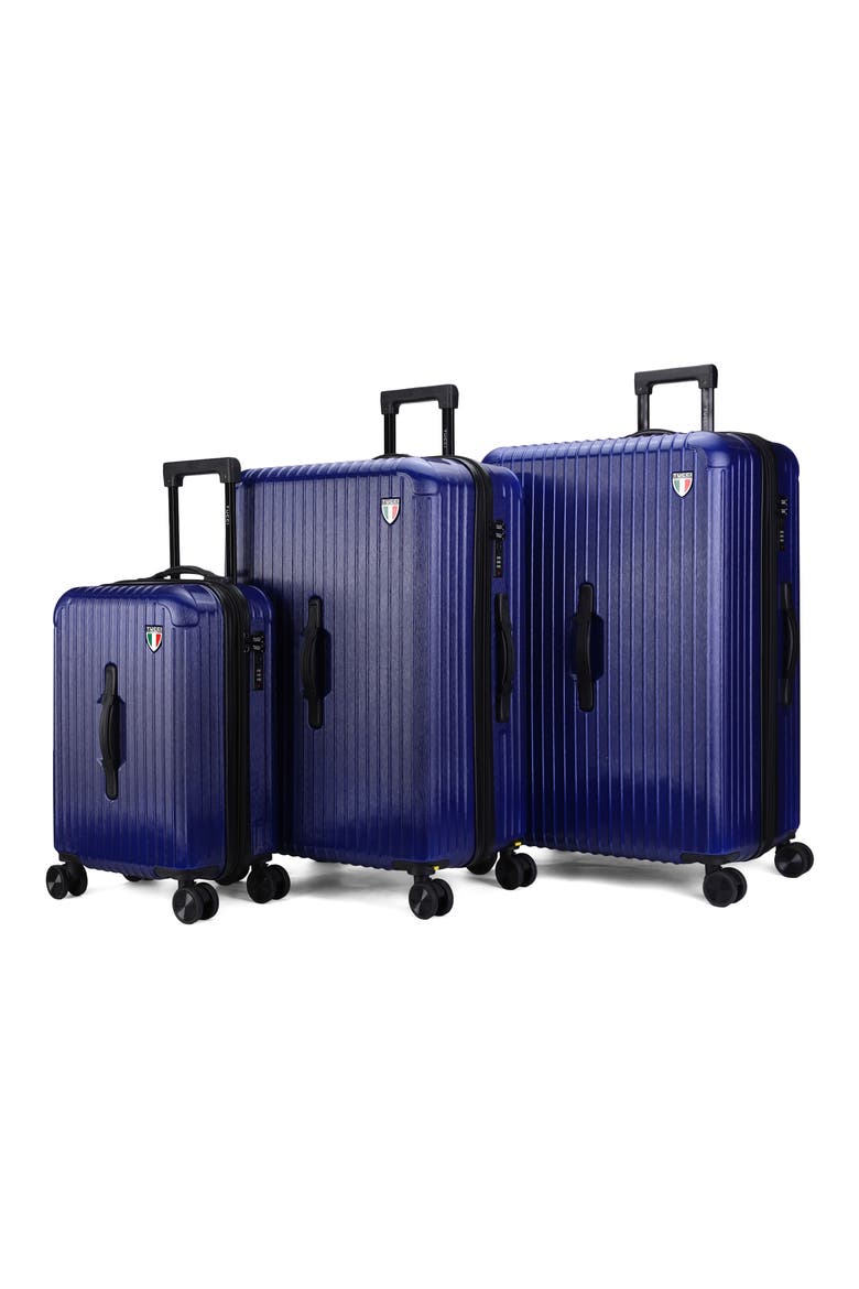 Linea 3-Piece Hardside Luggage Set, Main, color, NAVY BLUE