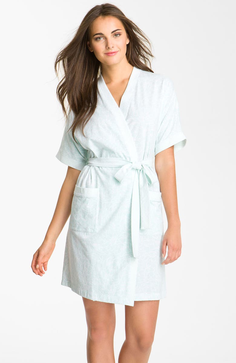 Carole Hochman Designs 'Summer Lotus' Short Robe, Main, color, 