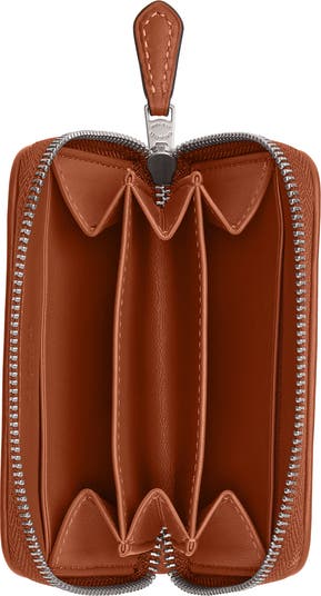 Small Crystal Signature Logo Jacquard Zip Around Card Holder