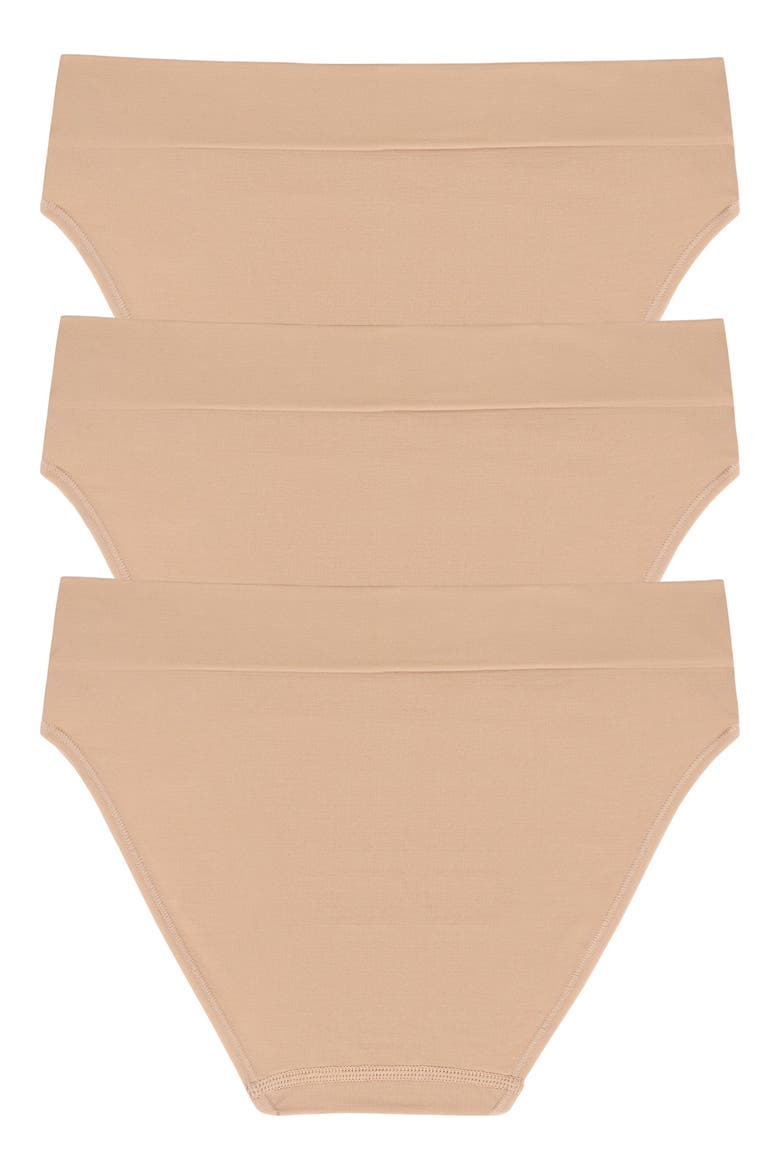 Litewear 3-Pack High Leg Seamless Briefs, Alternate, color, GLOW