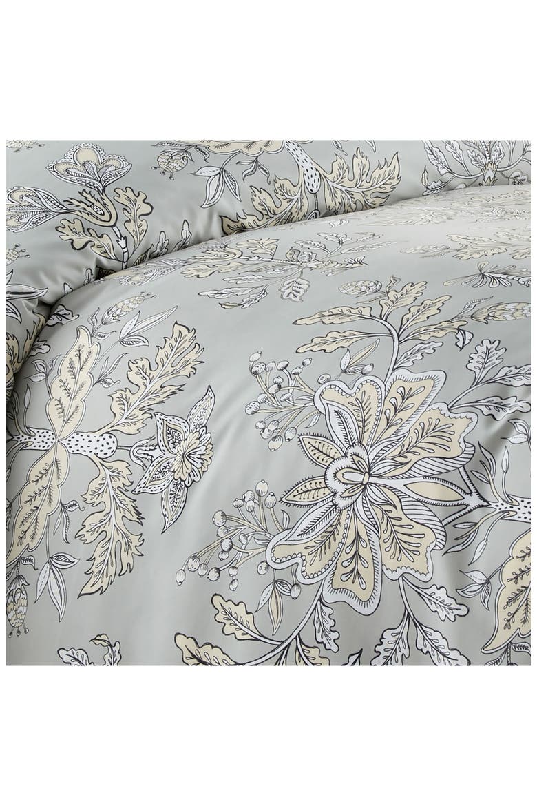 Luxury Premium Oversized Comforter Set, Alternate, color, VINTAGE GARDEN SANDY GREY