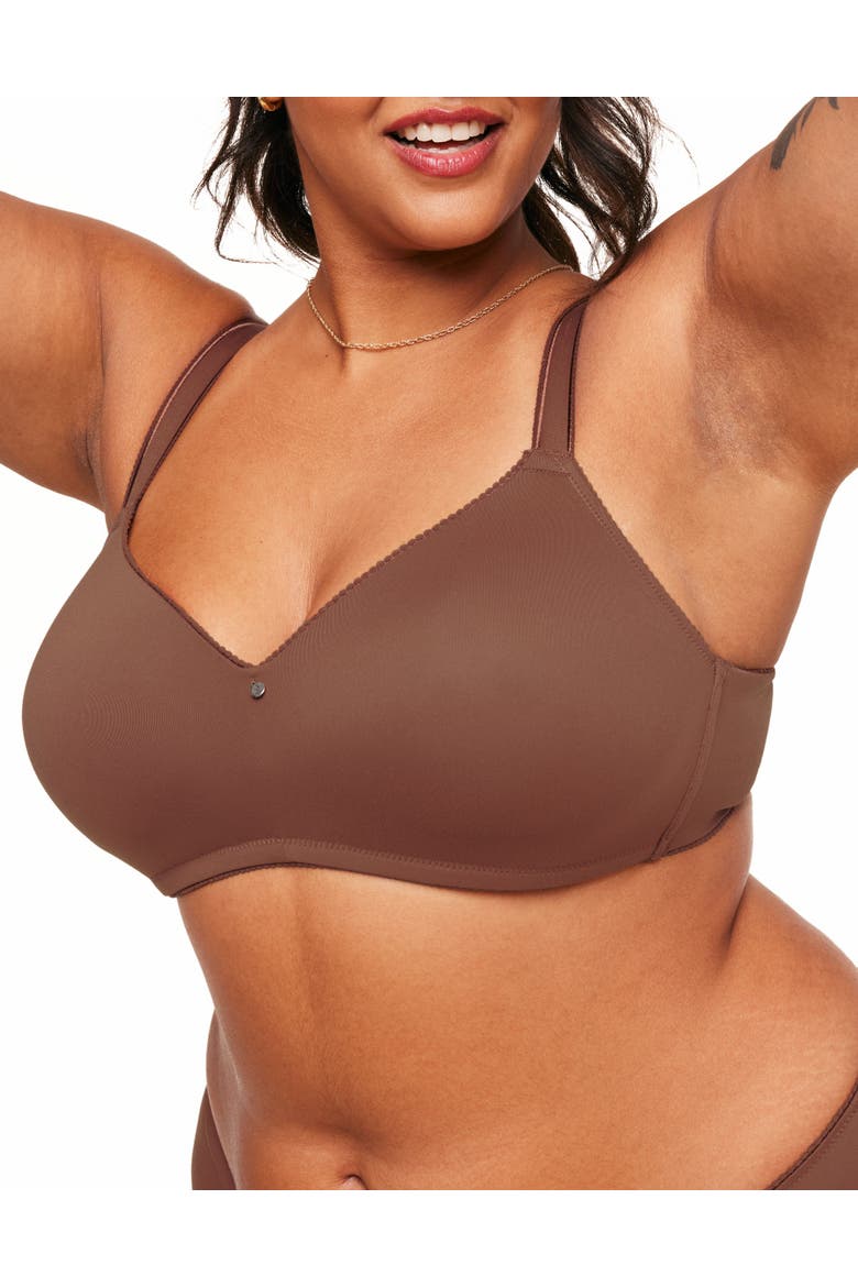 Johanna Contour Demi Bra, Alternate, color, Dark brown