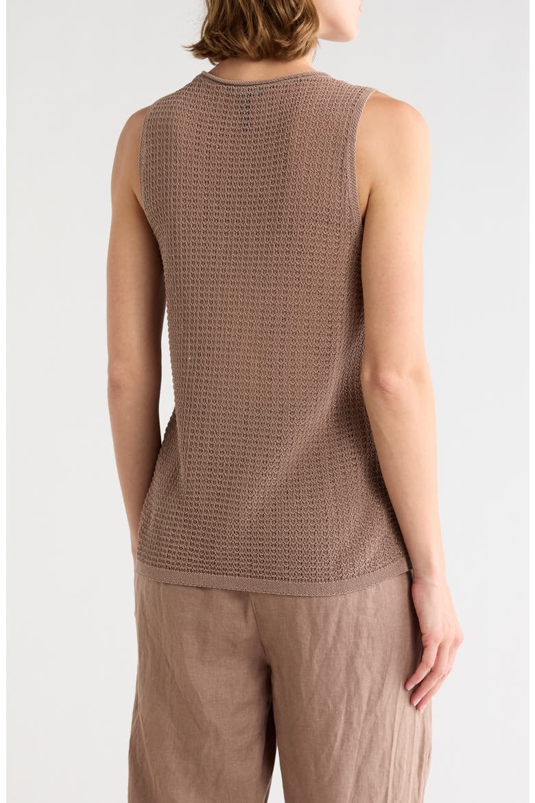 Organic Cotton Sweater Tank, Alternate, color, COCOA