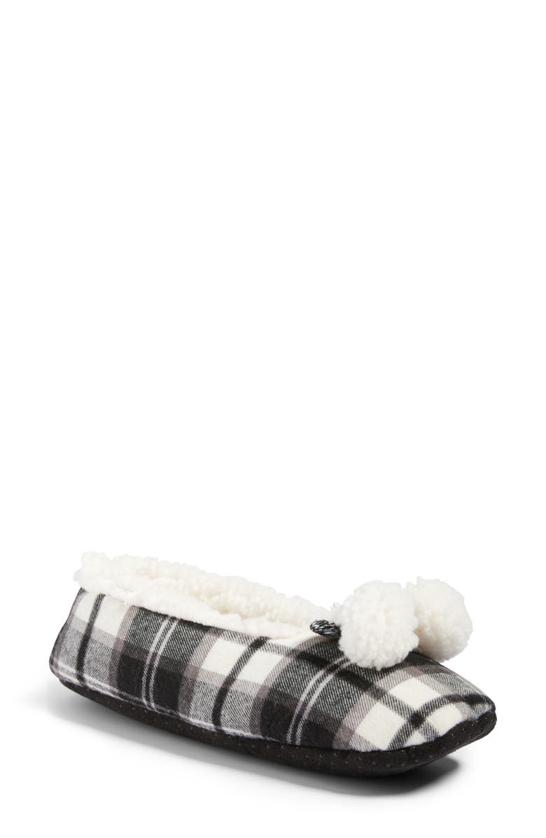 Make + Model Plaid Slippers, Main, color, 