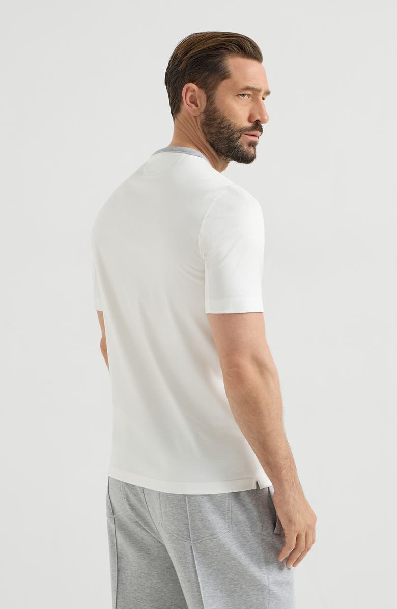 Brunello Cucinelli T-shirt with print, Alternate, color, Off-White