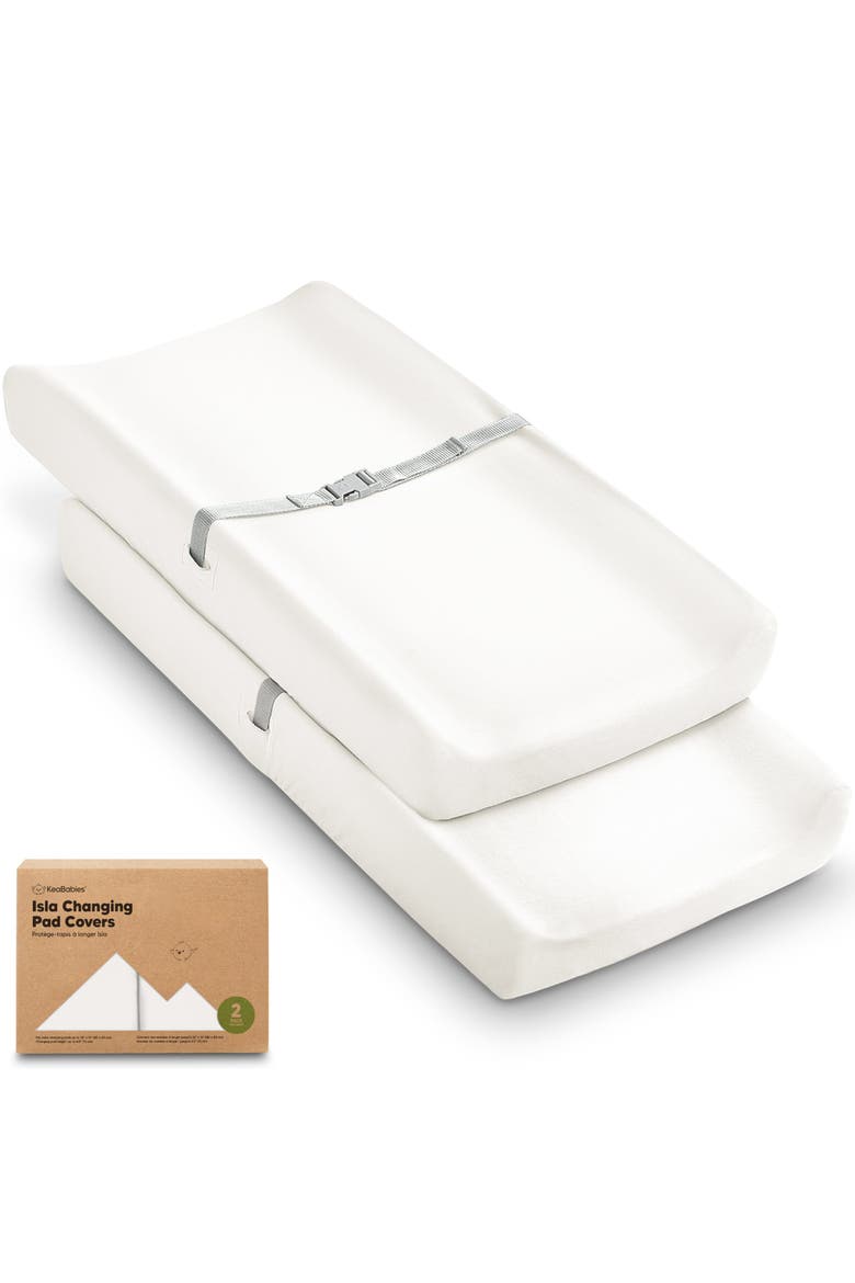 2-Pack Isla Changing Pad Covers, Main, color, Soft White