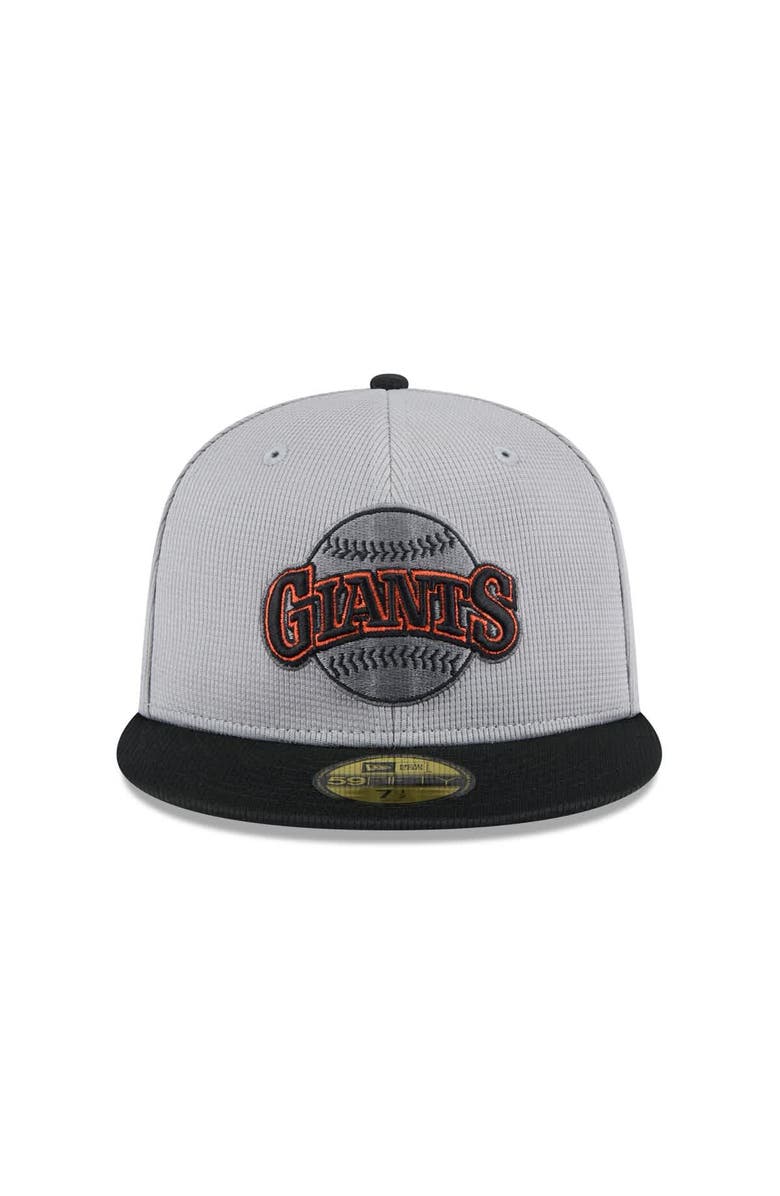 New Era Men's New Era  Gray/Black San Francisco Giants 2025 Batting Practice 59FIFTY Fitted Hat, Alternate, color, 