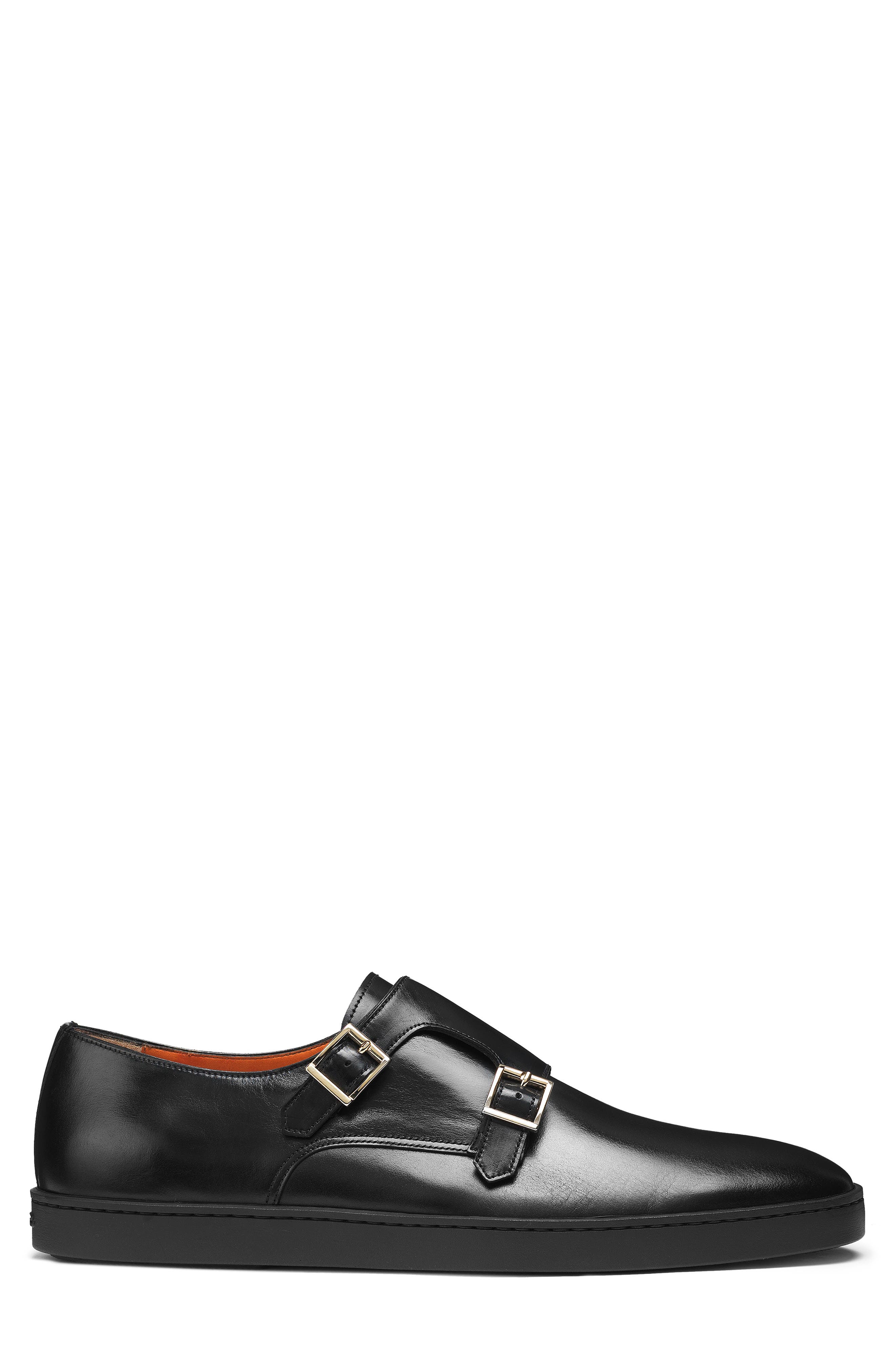 Santoni Freemont Double Monk Strap Shoe, Alternate, color, 