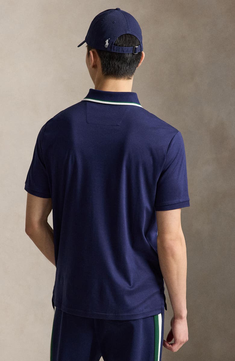 Polo Ralph Lauren Chevron Classic Fit Soft Cotton Polo, Alternate, color, Newport Navy