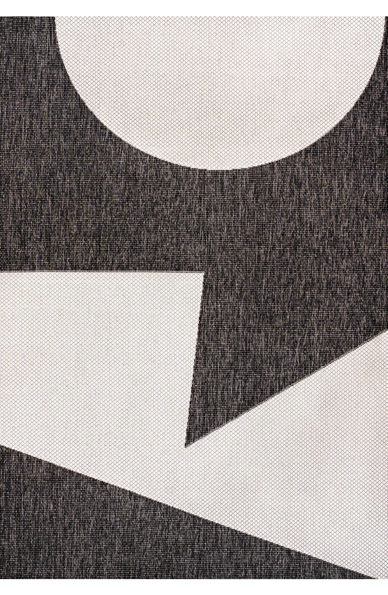 JONATHAN Y Lucian Modern Geometric Abstract Two-Tone Area Rug, Main, color, Black/Cream