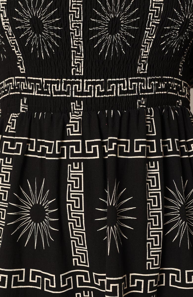 Petal & Pup Soliel Puff Sleeve Midi Dress, Alternate, color, 