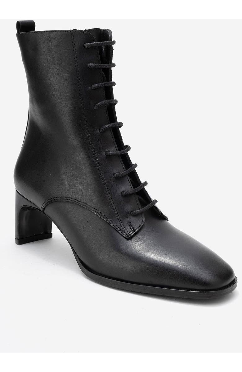 Forever & Always Shoes Sudy Leather Lace Up Boot, Main, color, Black