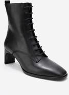 Forever & Always Shoes Sudy Leather Lace Up Boot