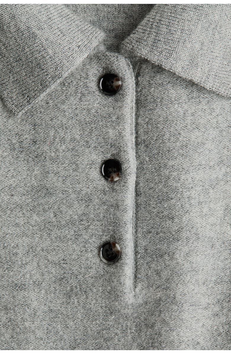 H&M Wool Polo Jumper, Alternate, color, Gray Melange