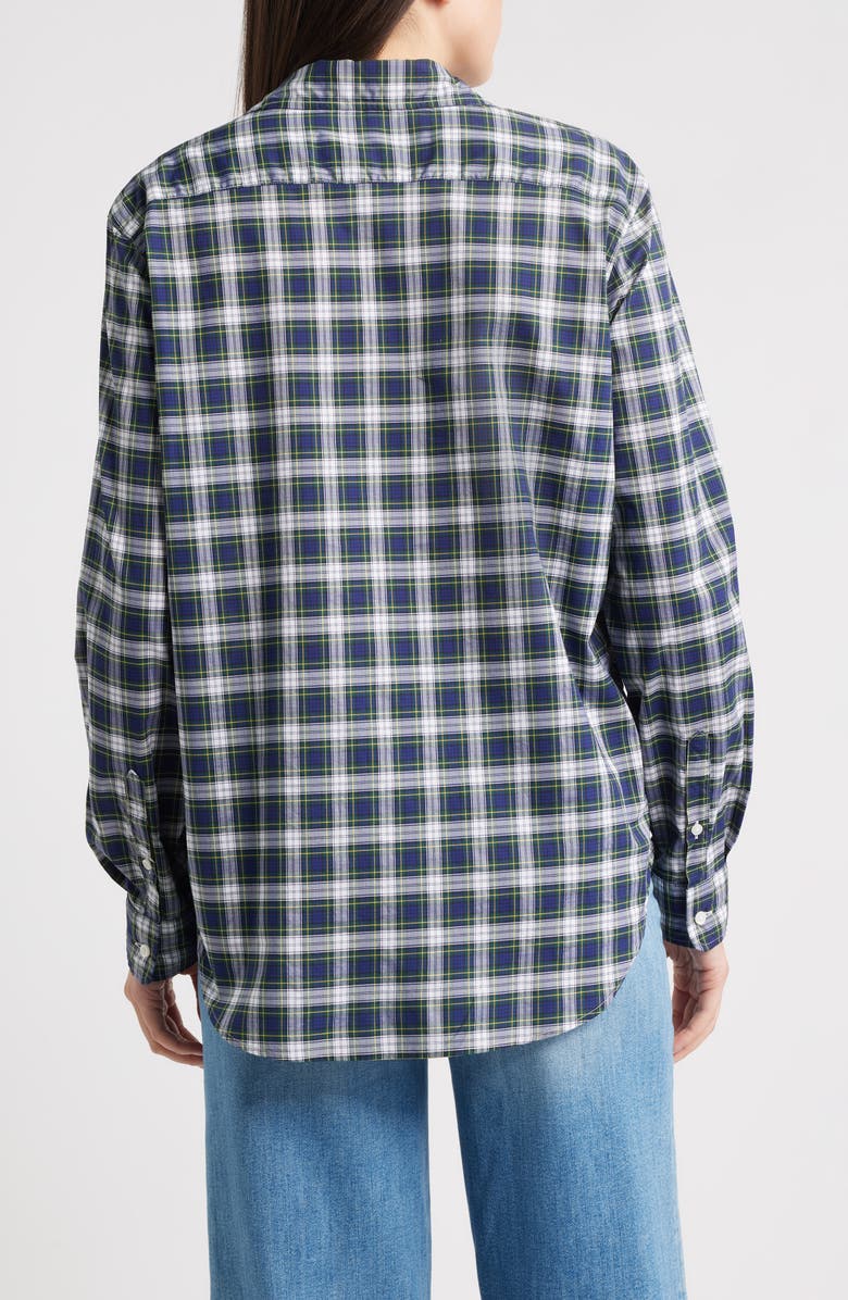 Frank & Eileen Plaid Relaxed Fit Cotton Button-Up Shirt, Alternate, color, Yellow Navy White Plaid