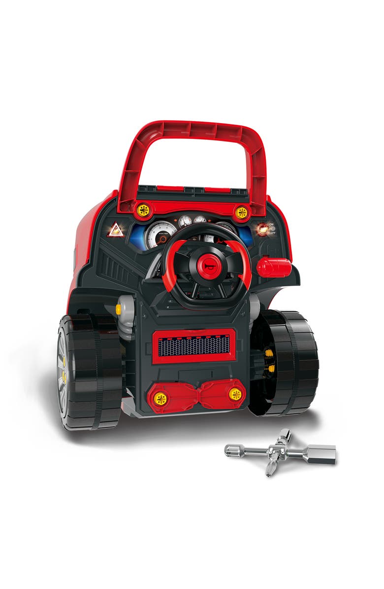 THE BUBBLE FACTORY Truck Mechanic Engine Workshop (Red) Take Apart And Rebuild Engine, Alternate, color, Red