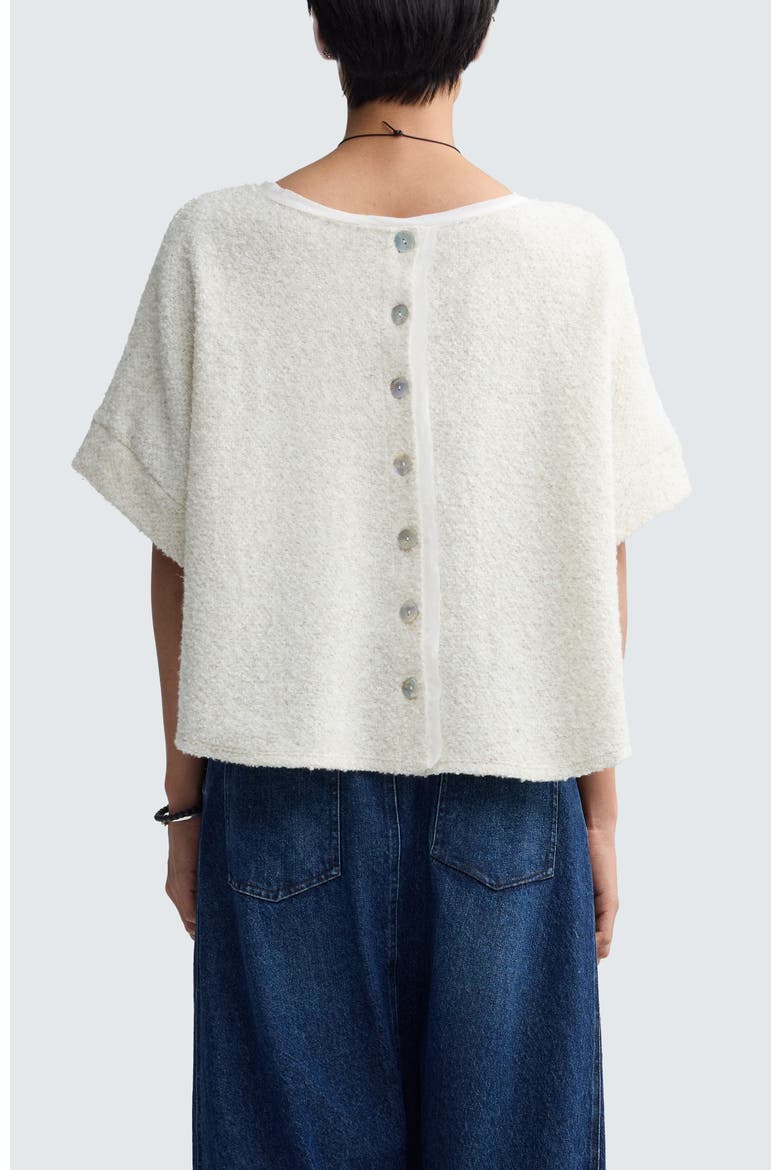 Sloana Textured Hemp & Cotton Blouse, Alternate, color, Nature