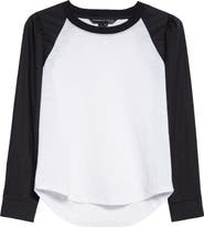 Veronica Beard Mosley Mixed Media Cotton Top