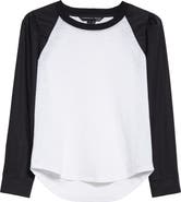 Veronica Beard Mosley Mixed Media Cotton Top