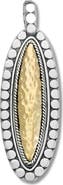 SAMUEL B. 18K Gold & Sterling Silver Hammered Pendant