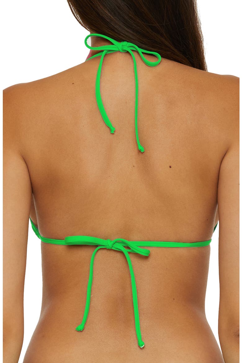 Color Code Triangle Bikini Top, Alternate, color, MEADOW