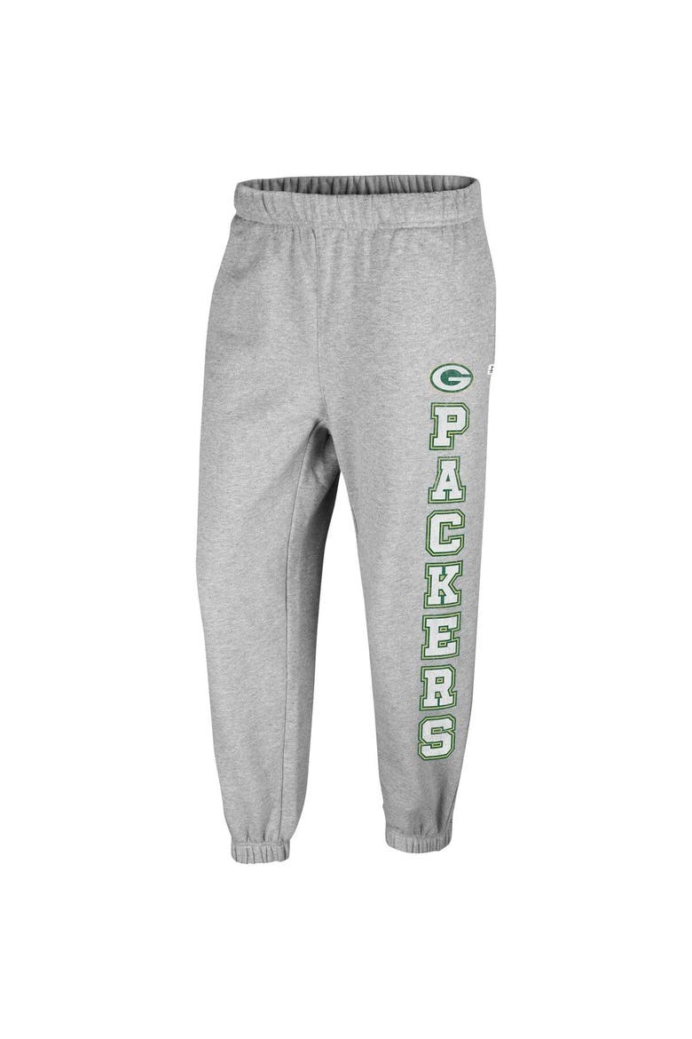 Women's '47 Gray Green Bay Packers Double Pro Harper Jogger Sweatpants, Alternate, color, Heather Gray