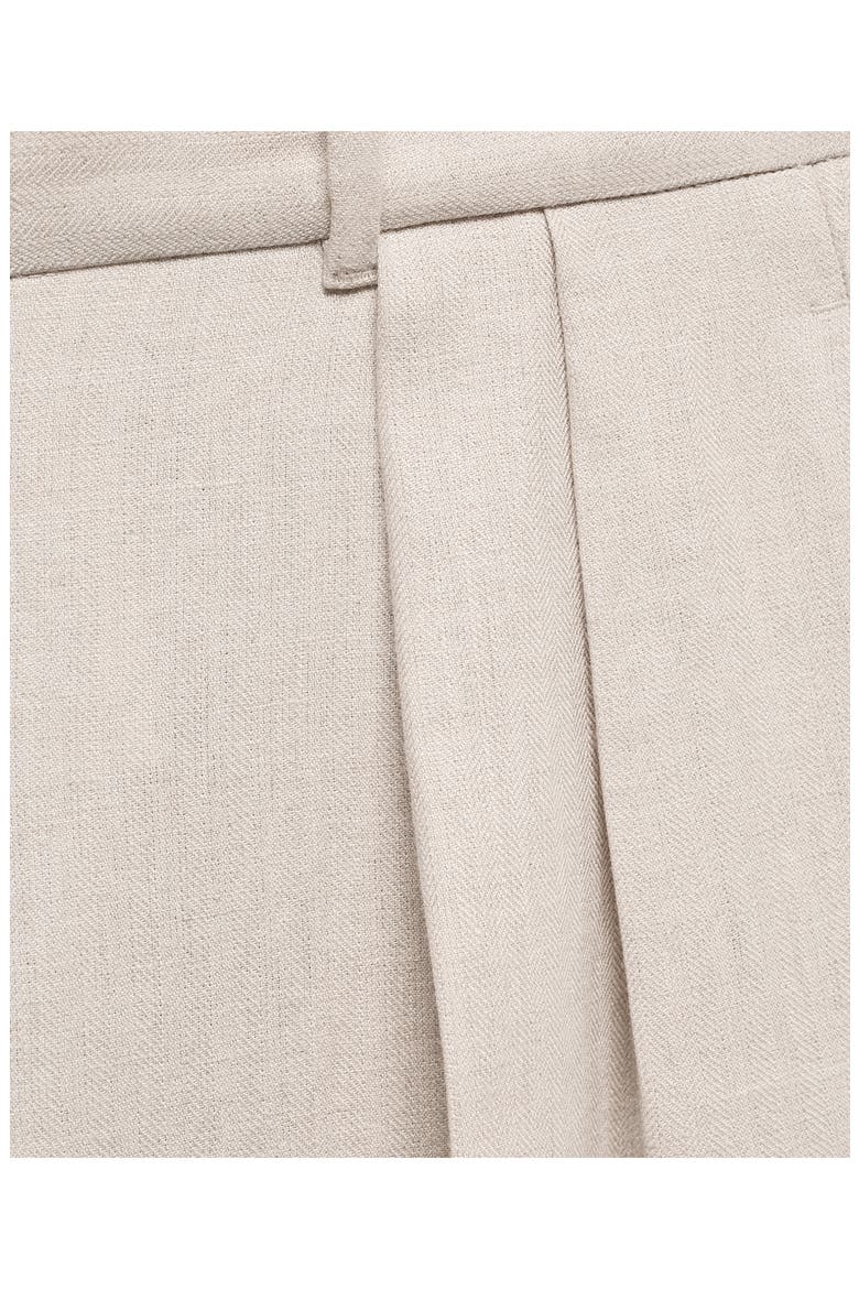 Straight Leg Linen Pants, Alternate, color, LIGHT/ PASTEL GREY