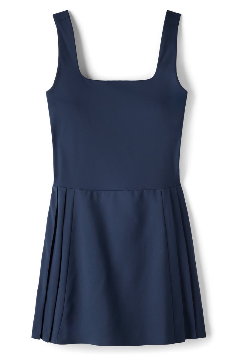 Rally Pleated UPF 50+ Minidress, Alternate, color, NAVY BLUE