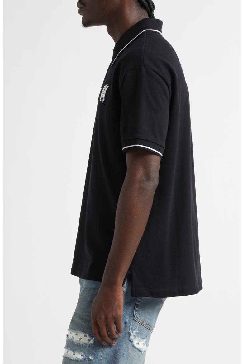 MA Core Logo Polo, Alternate, color, BLACK