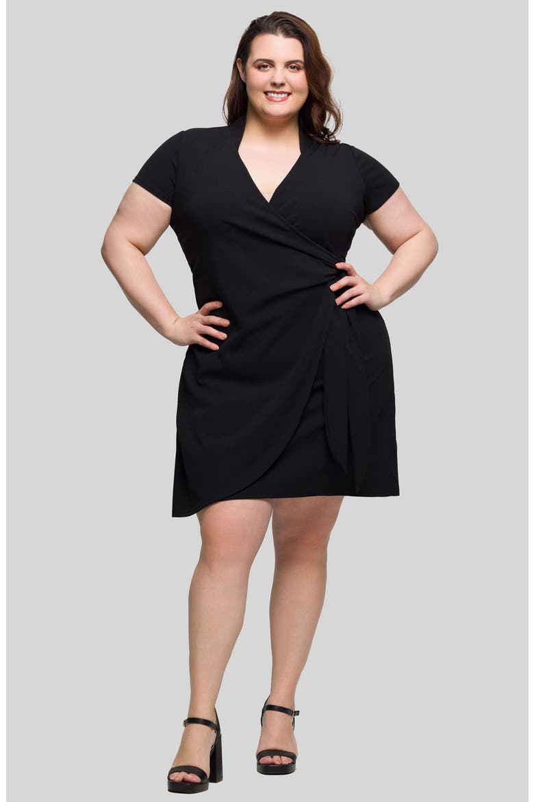 Wrap Dress, Alternate, color, BLACK