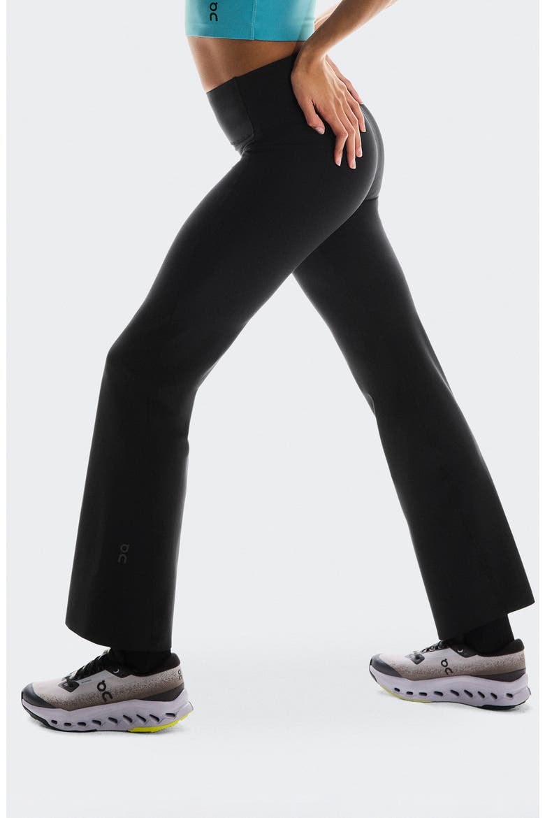 Studio Flared Tights, Alternate, color, BLACK
