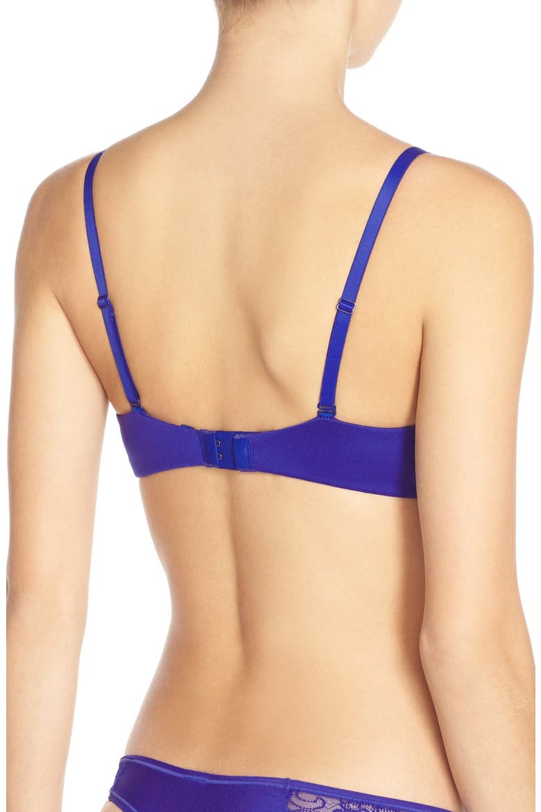 'Forever Perfect' Push-Up Bra, Alternate, color, GONZO BLUE