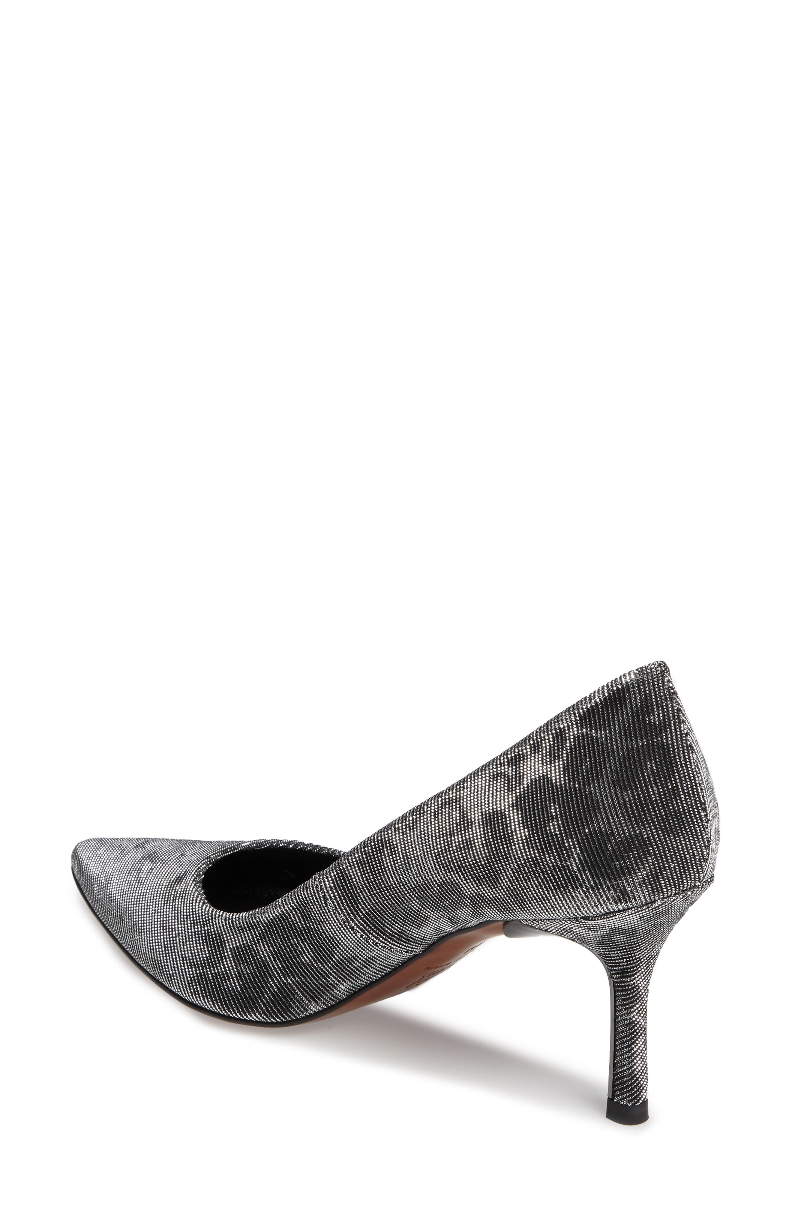 Donald J Pliner 'Treva' Pointy Toe Pump, Alternate, color, GUNMETAL LEOPARD FABRIC