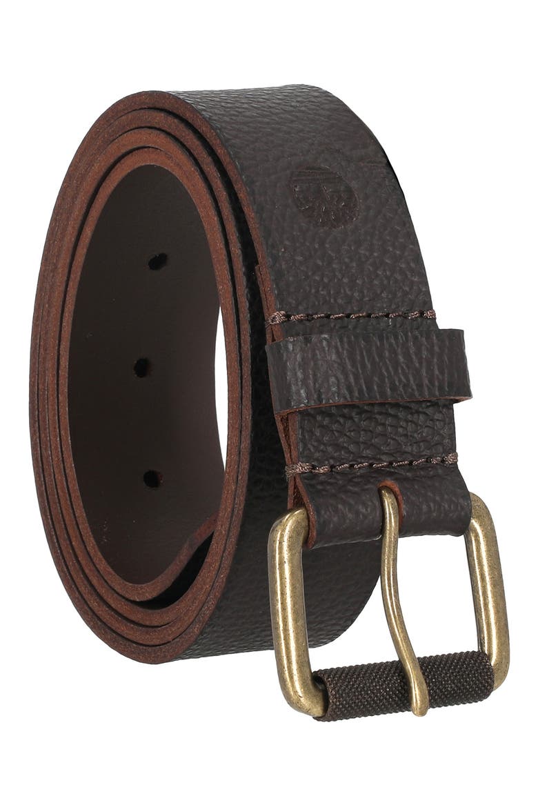 40mm Milled Pull-Up Belt, Alternate, color, DARK BROWN