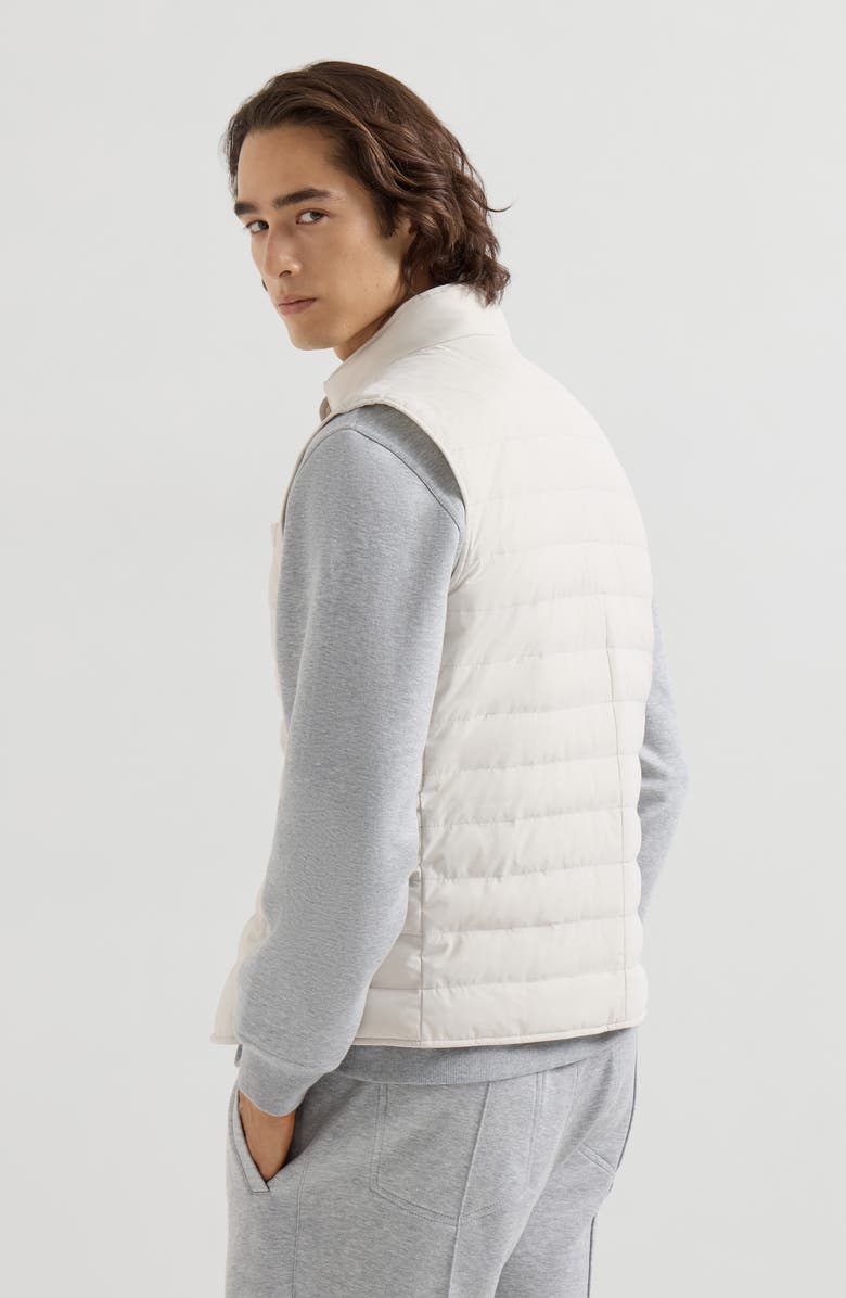Brunello Cucinelli Taffeta down jacket, Alternate, color, Panama