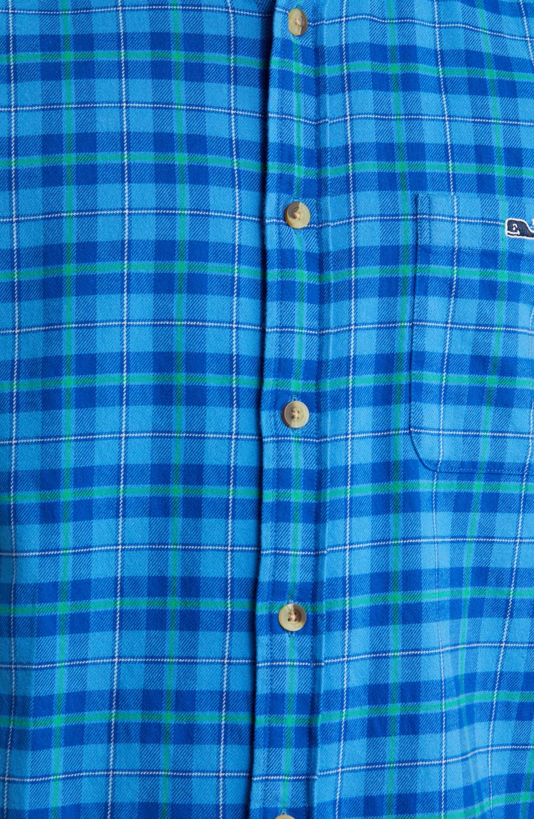 vineyard vines Plaid Classic Fit Stretch Flannel Button-Down Shirt, Alternate, color,