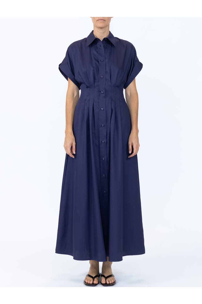 Corsica Sleeveless shirtdress, Alternate, color, Deep Sea