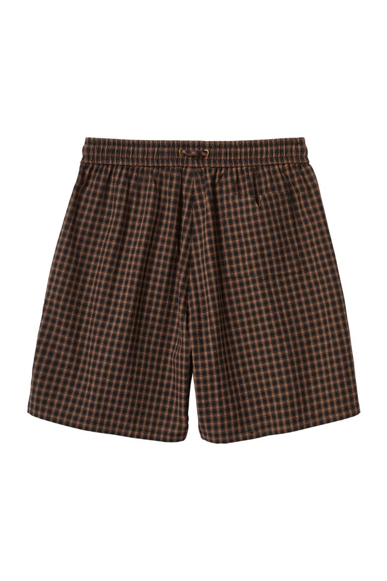 Easy-Going Shorts, Alternate, color, Dark Brown Plaid