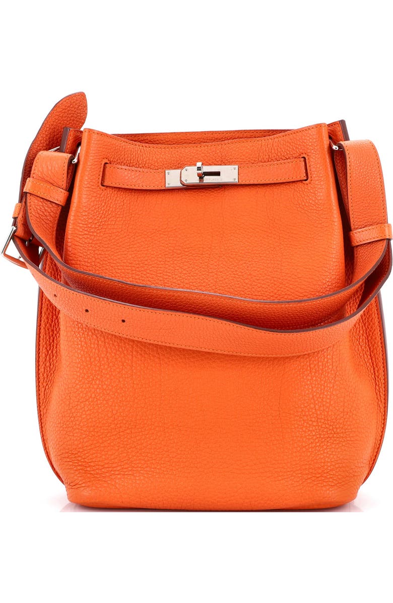 Pre-Owned Hermes So Kelly Bag Togo 22, Main, color, Orange H