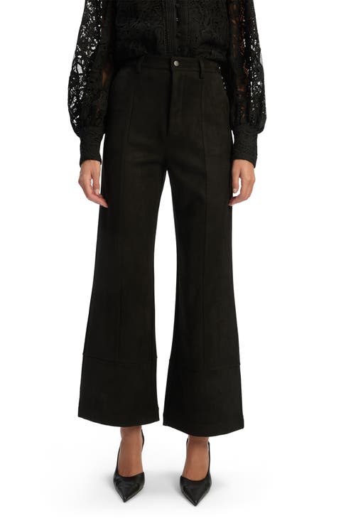 Marlowe Faux Suede Wide Leg Pants
