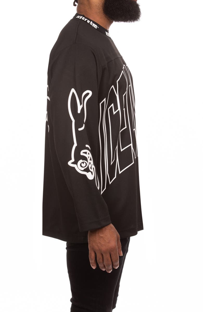 ICECREAM Hyperdrive Oversize Long Sleeve Graphic T-Shirt, Alternate, color, Black