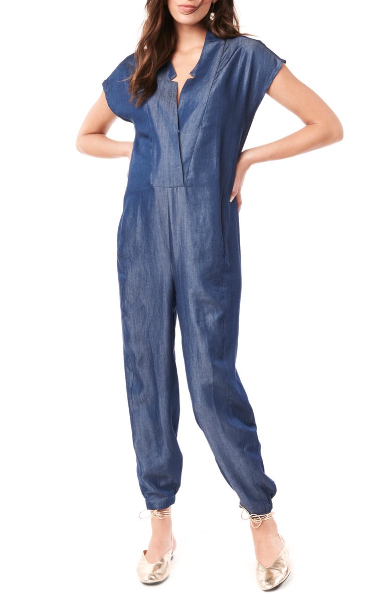 Loyal Hana Celia Maternity/Nursing Jumpsuit, Main, color, 