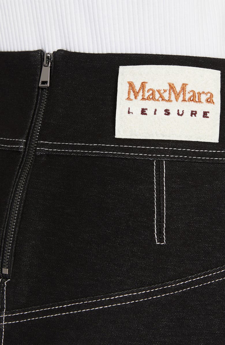 Max Mara Leisure Nabulus Jersey Skirt, Alternate, color, Black