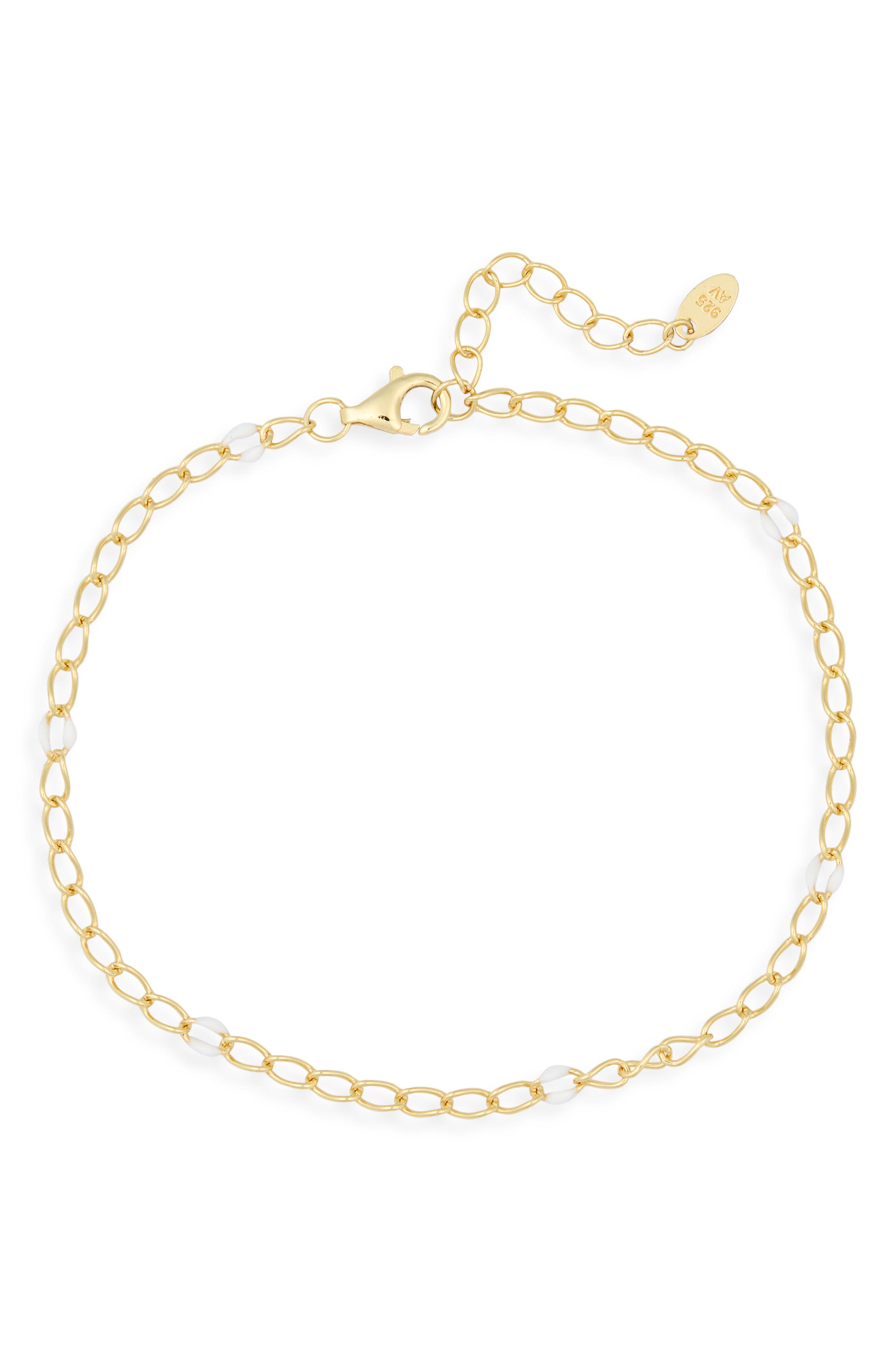 ARGENTO VIVO Enamel Link Chain Bracelet