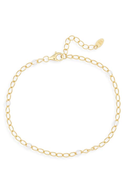 Enamel Link Chain Bracelet