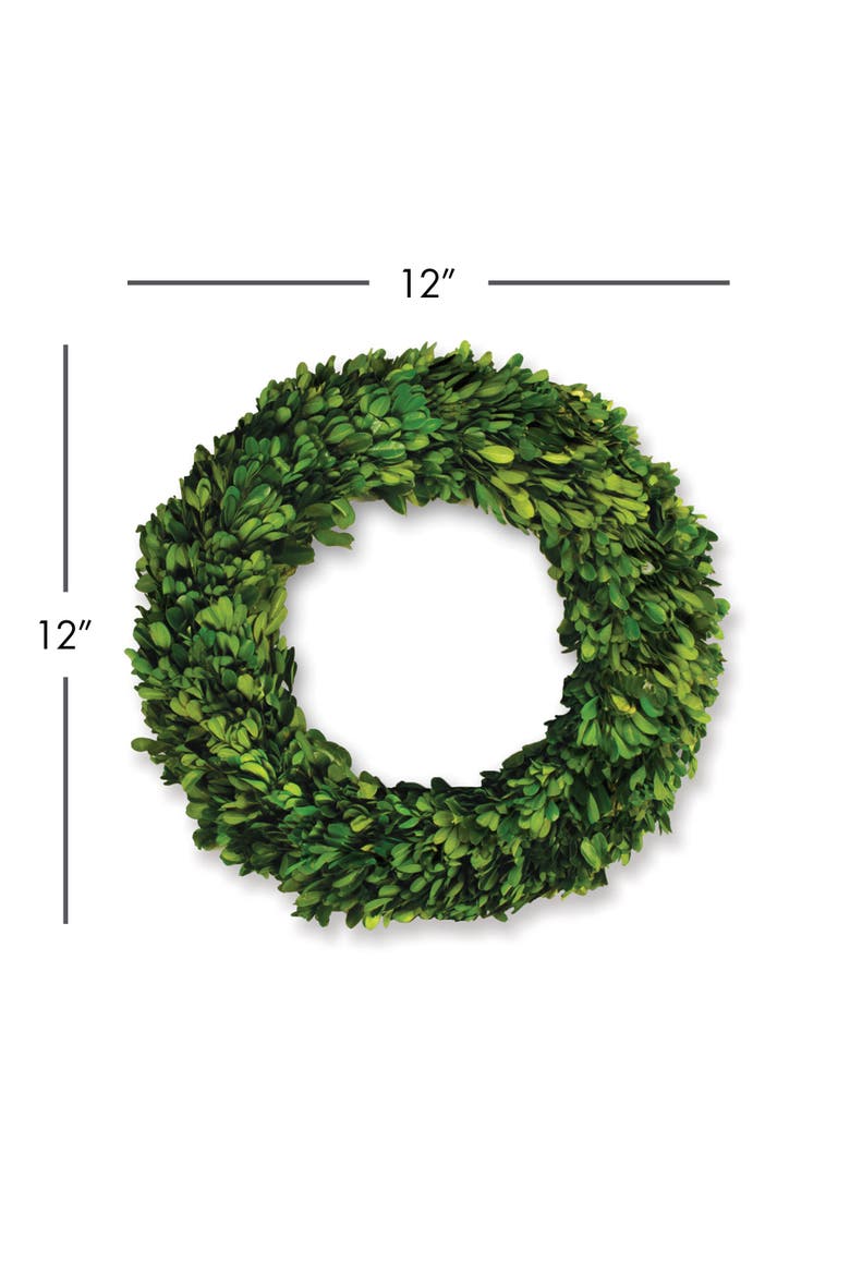 Boxwood Wreath, Alternate, color, Green