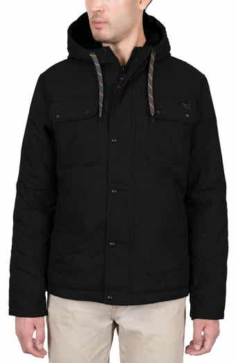 HAWKE & CO Hooded Cotton Snap Jacket