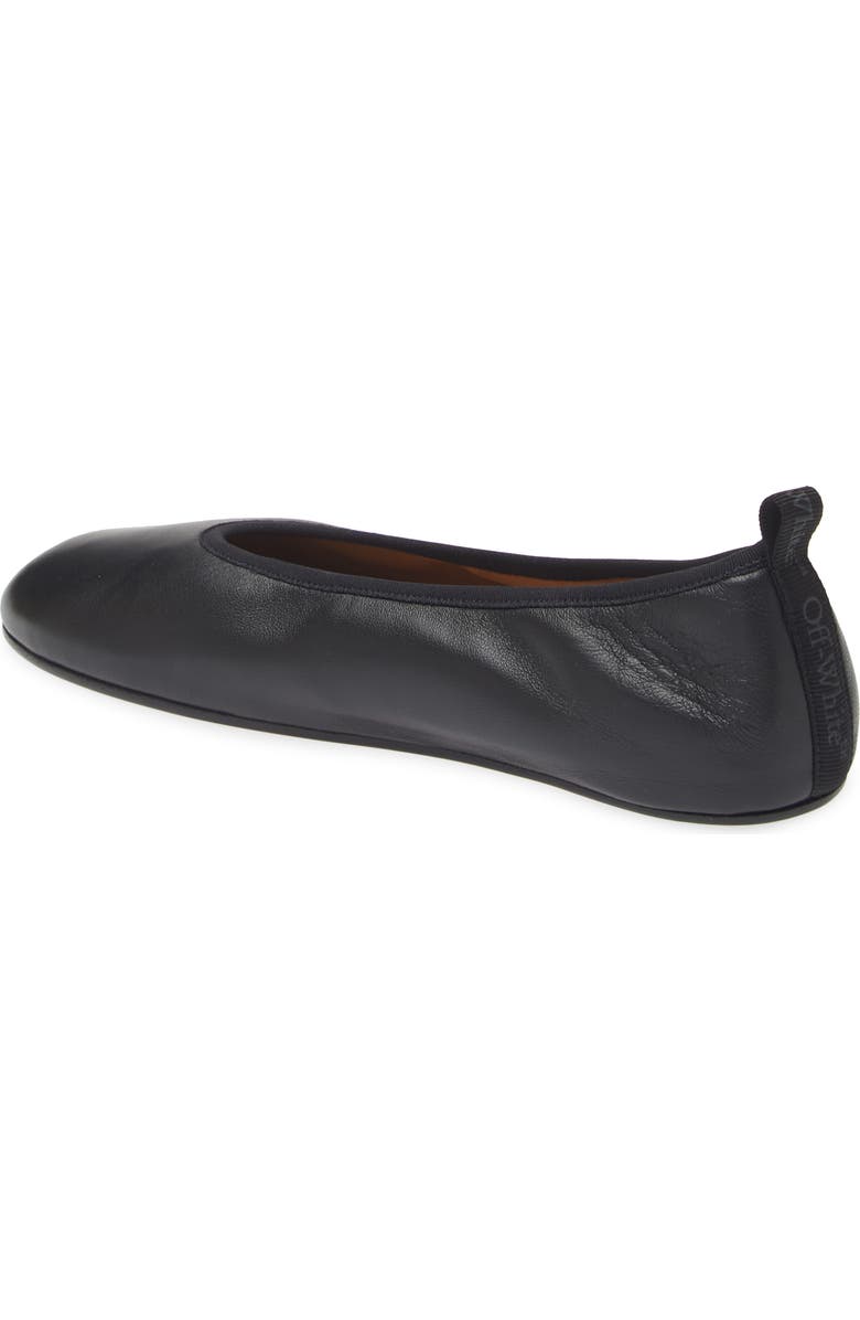 Off-White High Heel Ballet Flat, Alternate, color,