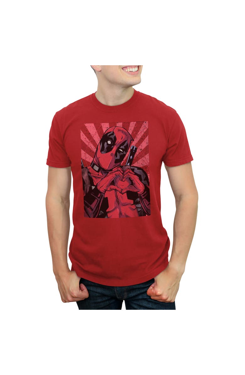 Marvel: Deadpool Men's Marvel Deadpool Deadpool Heart You  Graphic T-Shirt, Main, color, Red