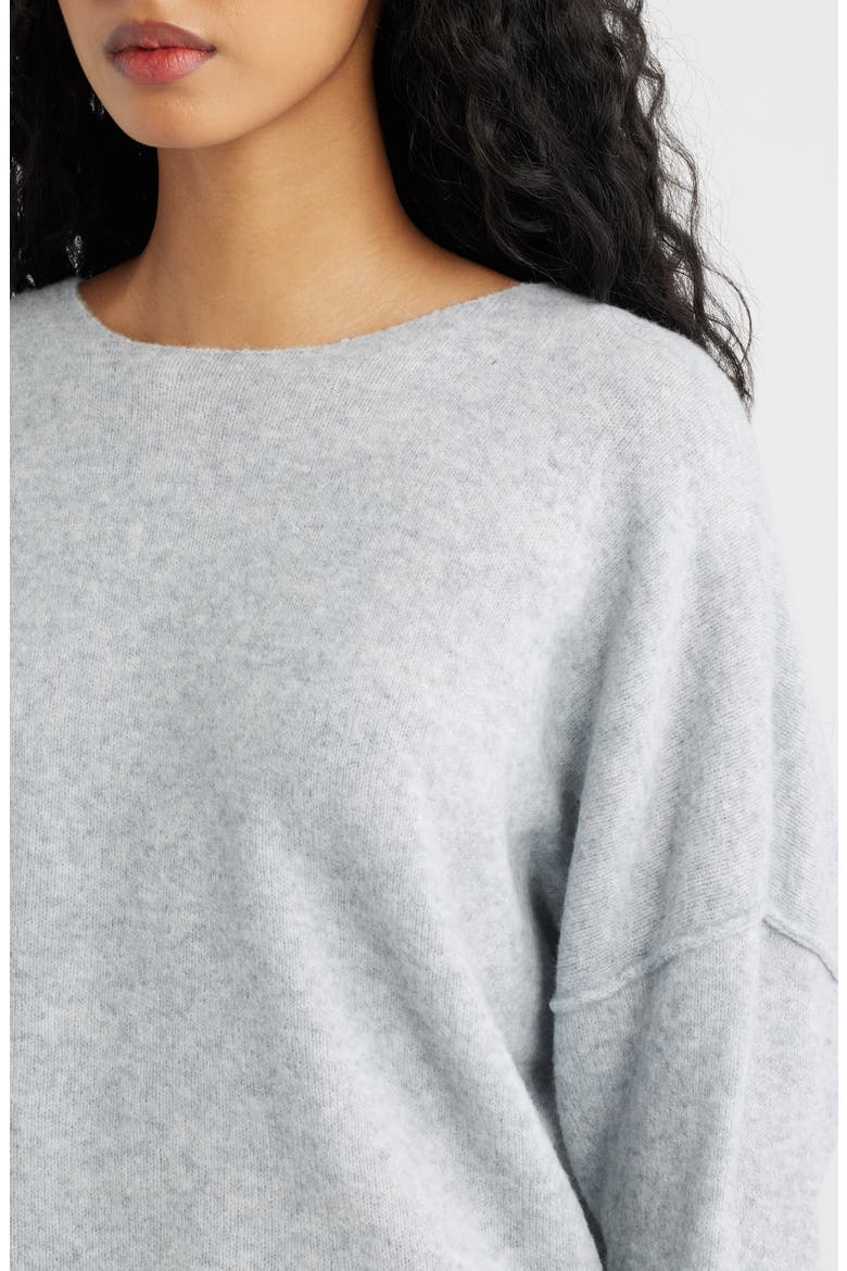 Emily Crewneck Sweater, Alternate, color, LIGHT GREY MARLE